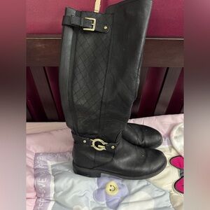 By Guess tall black boots excellent condition